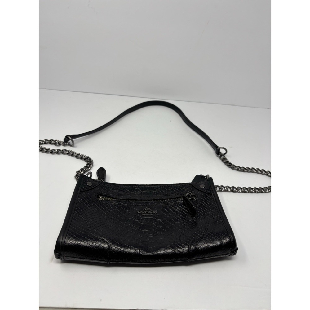 Coach Black Wallet on Chain Bag